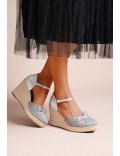 Women's high heel espadrilles