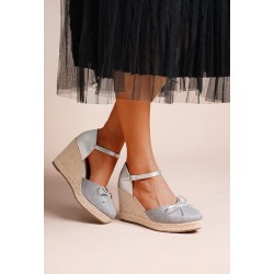 Women's high heel espadrilles