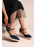 Women's high heel espadrilles