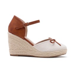 Women's high heel espadrilles