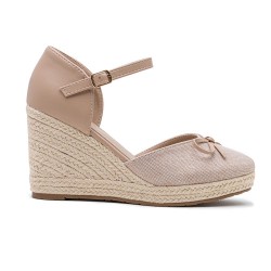 Women's high heel espadrilles