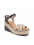 Women's high heel espadrilles