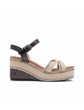 Women's high heel espadrilles