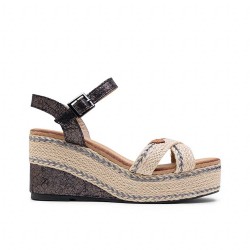 Women's high heel espadrilles