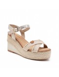 Women's high heel espadrilles