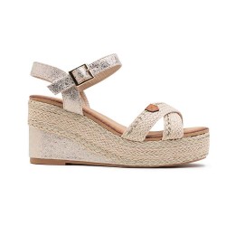 Women's high heel espadrilles