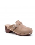 Women's heeled clog sandal