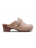 Women's heeled clog sandal