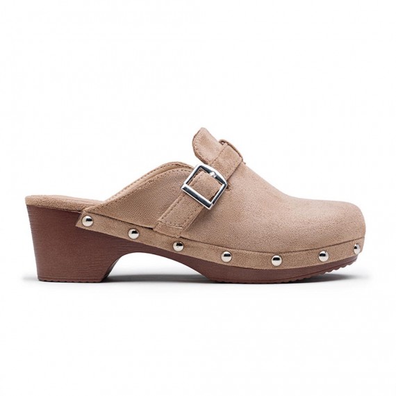 Women's heeled clog sandal