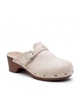 Women's heeled clog sandal