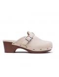 Women's heeled clog sandal