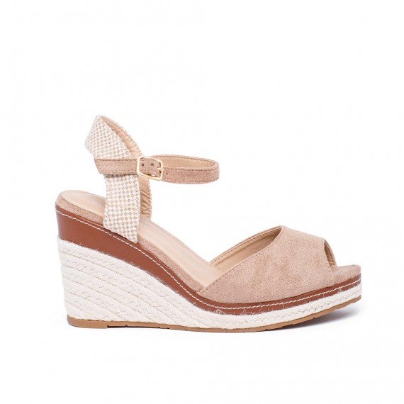 Women's high heel espadrilles