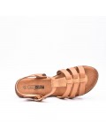 Large Size 38-43 - Wedge comfort sandal in faux leather for women