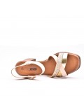 Large Size 38-43 - Heeled faux leather sandal