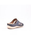 Large Size 38-43 - Wedge comfort sandal in faux leather for women