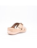 Large Size 38-43 - Wedge comfort sandal in faux leather for women