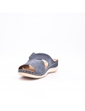 Large Size 38-43 - Wedge comfort sandal in faux leather for women