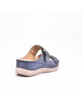 Large Size 38-43 - Wedge comfort sandal in faux leather for women