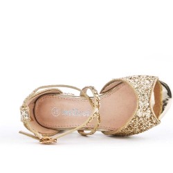 Girl's mixed materials sandal