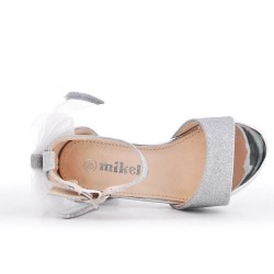 Girl's mixed materials sandal