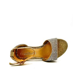 Girl's mixed materials sandal