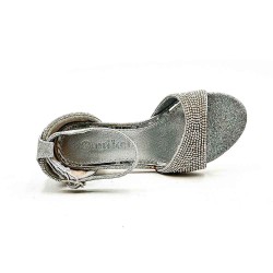 Girl's mixed materials sandal