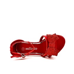 Girl's mixed materials sandal