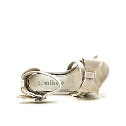 Girl's mixed materials sandal