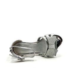 Girl's mixed materials sandal