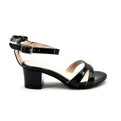 Girl's mixed materials sandal