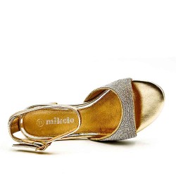 Girl's mixed materials sandal