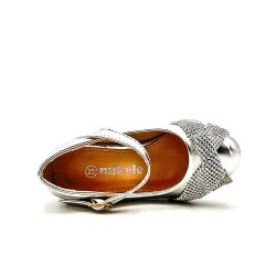 Girl's mixed materials sandal