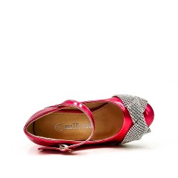 Girl's mixed materials sandal