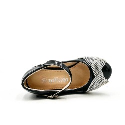 Girl's mixed materials sandal