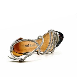 Girl's mixed materials sandal