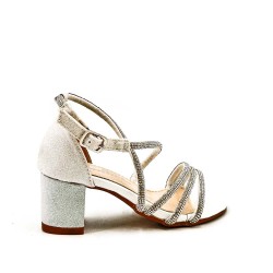 Girl's mixed materials sandal