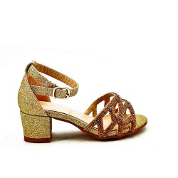 Girl's mixed materials sandal