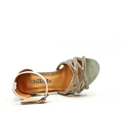 Girl's mixed materials sandal