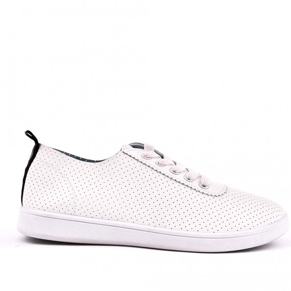 Grande Taille 38-43- basket comfort en simili cuir pour femme