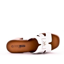 Women's heeled clog sandal