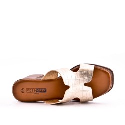 Women's heeled clog sandal