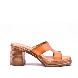 Women's heeled clog sandal