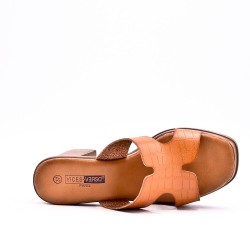 Women's heeled clog sandal