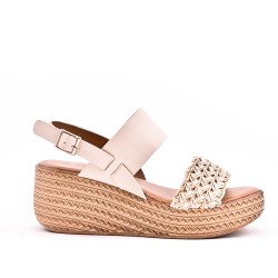 Women's heeled clog sandal